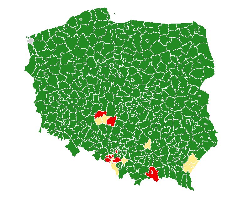 Mapa powiatow
