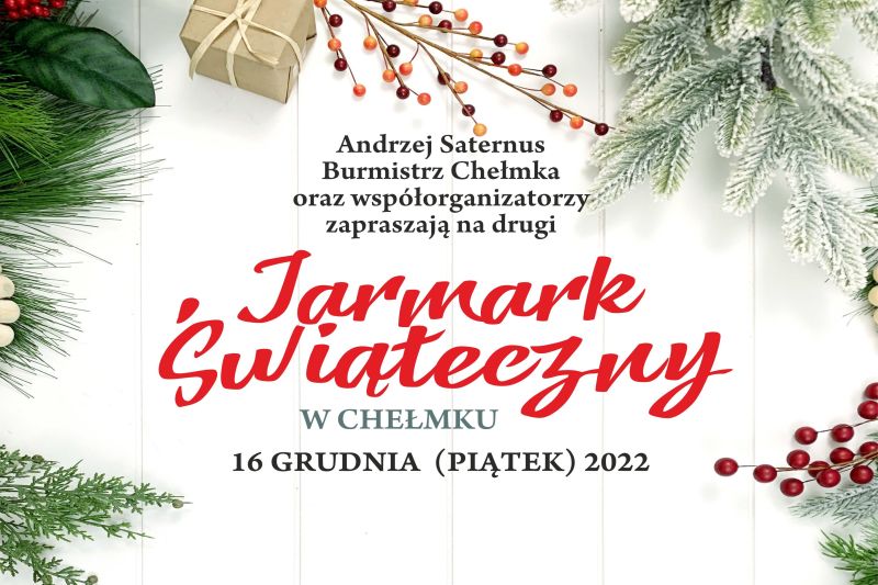 Nagłówek II Jarmarku Świątecznego w Chełmku.