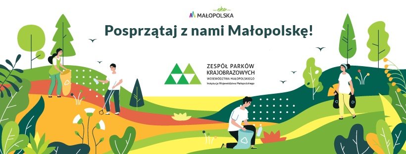 Nagłówek akcji Posprzątaj z nami Małopolskę.