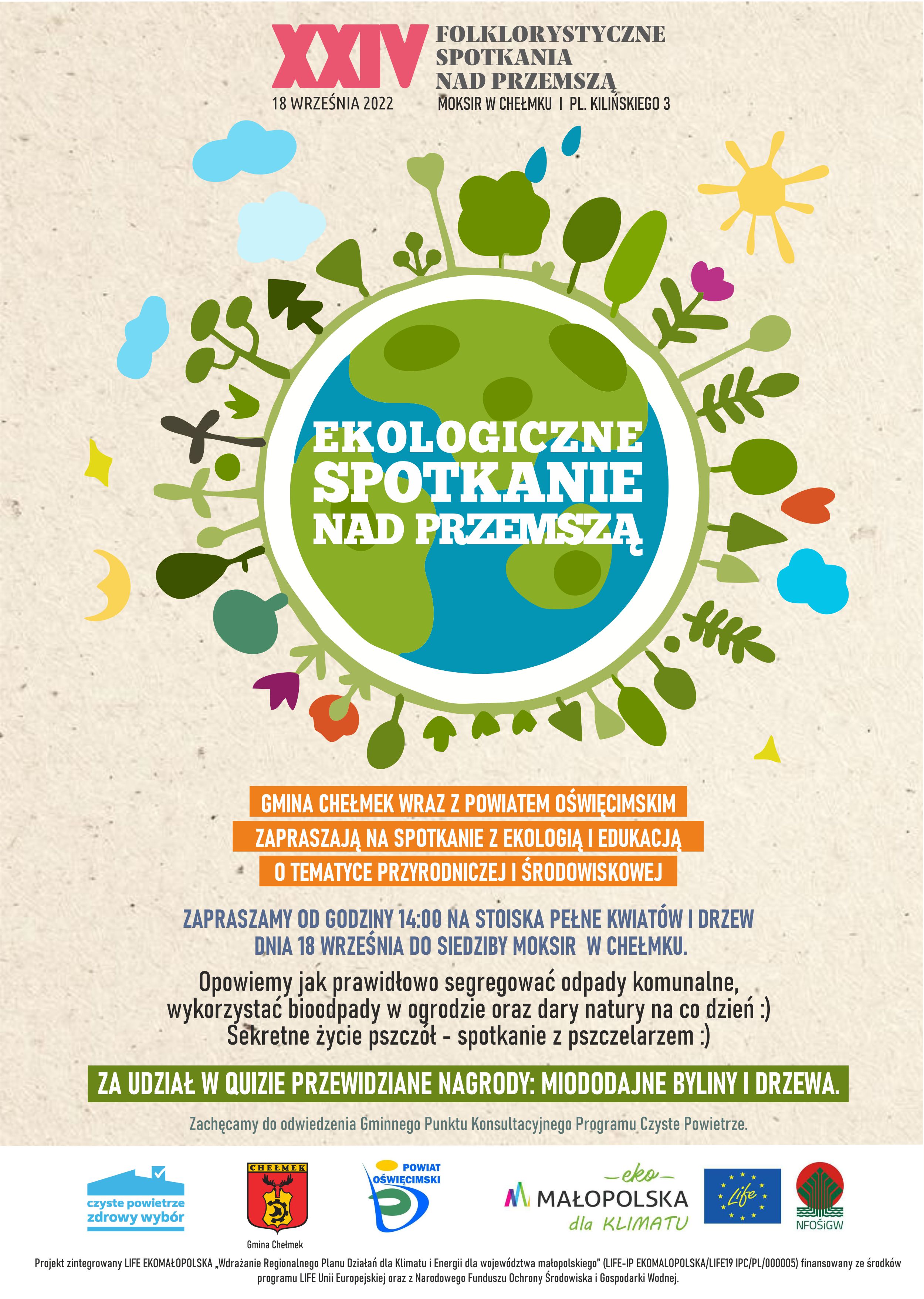 Plakat Ekologicznego Spotkania nad Przemszą.