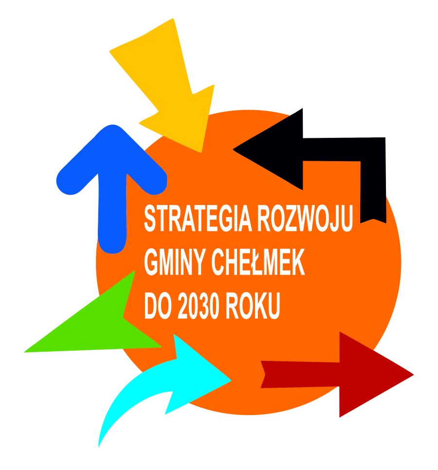Logotyp Strategii Rozwoju Gminy Chełmek do 2030 roku.