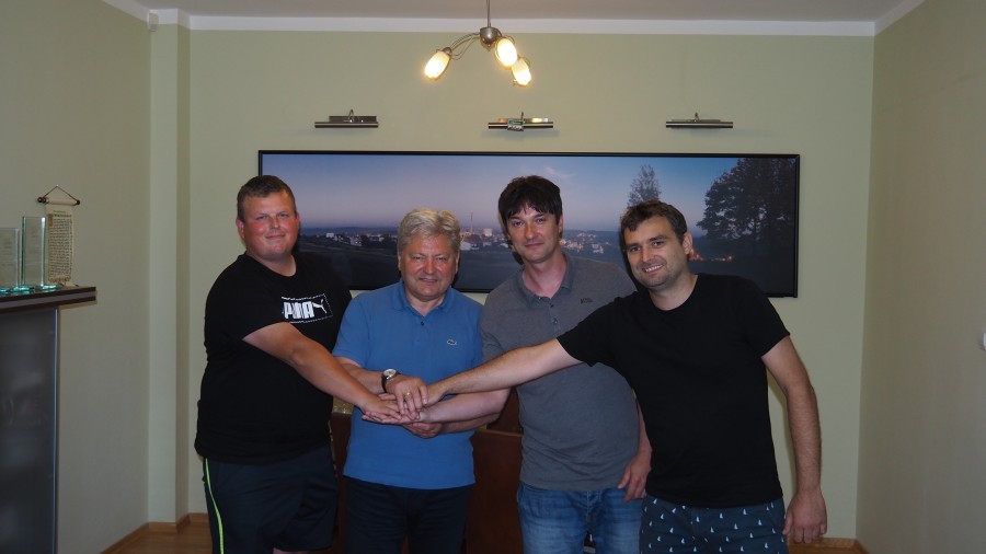 Przedstawiciele KS Chełmek z wizytą u Burmistrza Chełmka